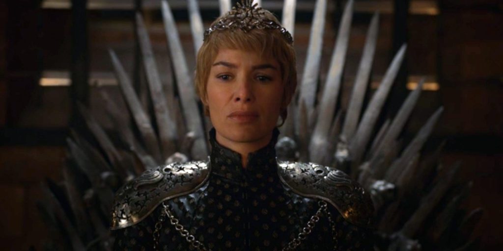 Cersei on throne
